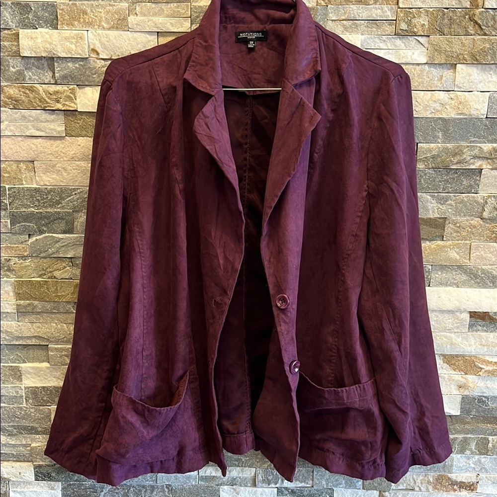 Notations Women's Purple Jacket